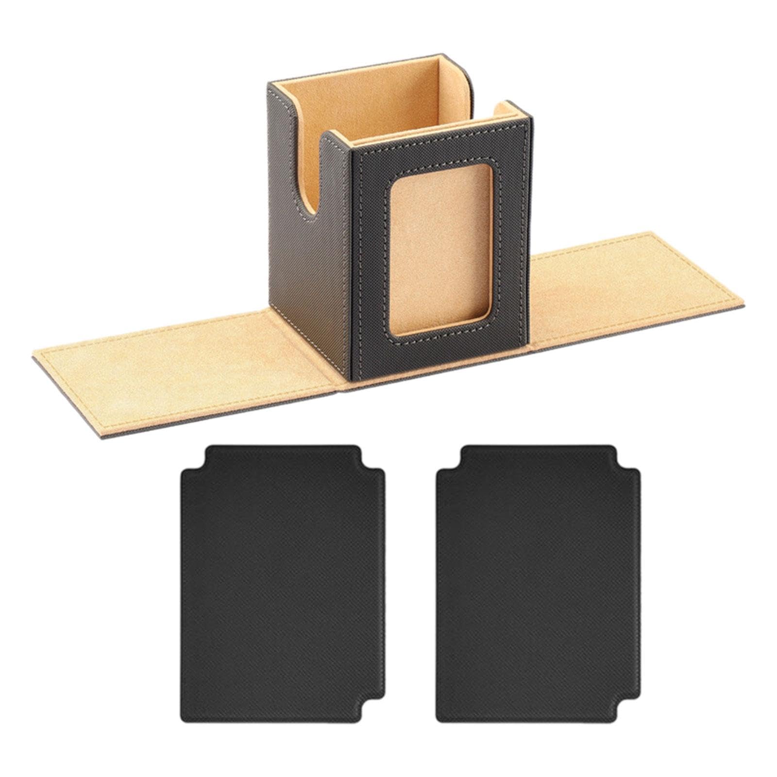 Premium Trading Card Deck Box with Display Window - Durable Card Storage & Album Holder for Baseball, MTG, Pokemon Cards - Perfect for Collectors & Gaming Enthusiasts