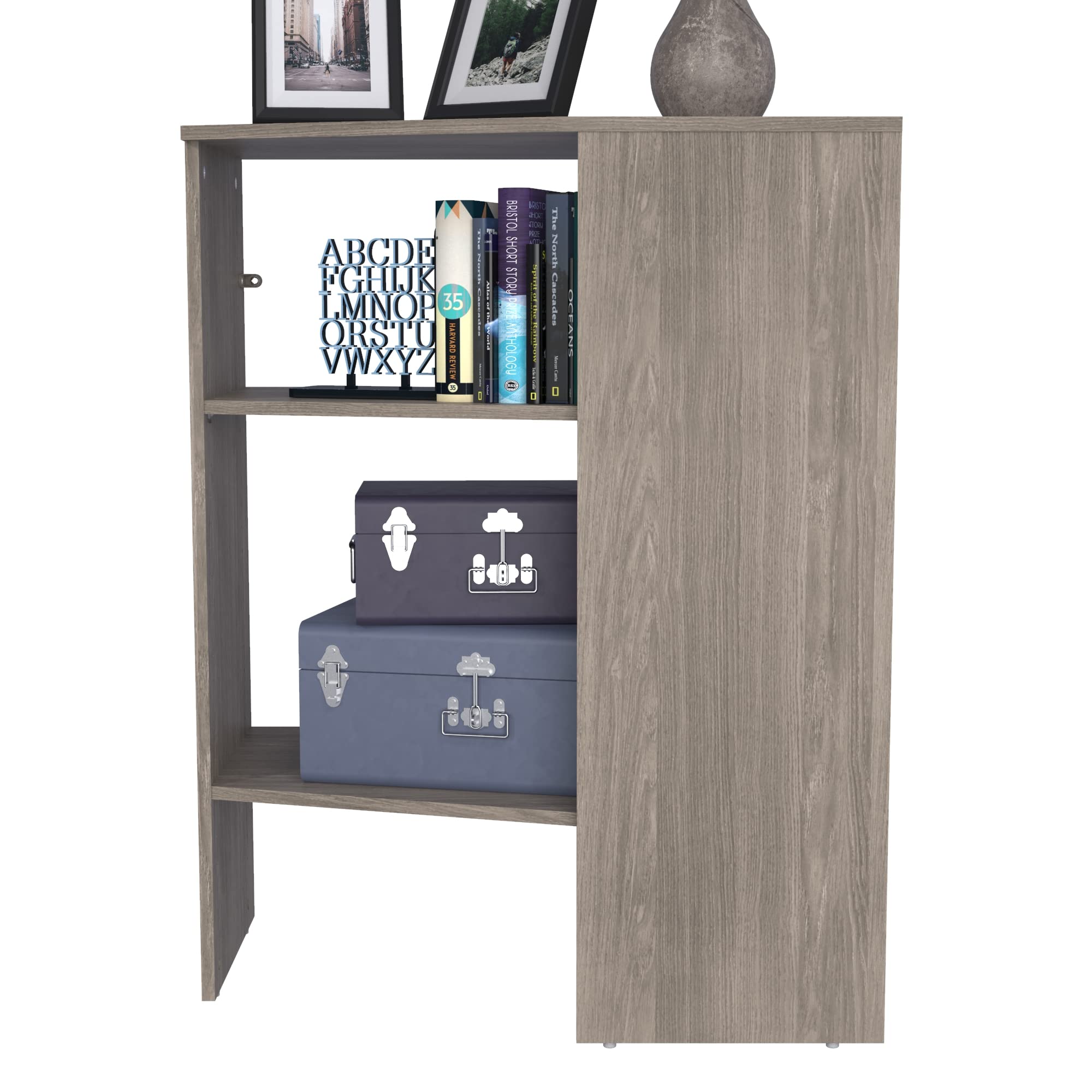 ClosetMaid SuiteSymphony Adjustable Stacking Wood Corner Shelf Unit - 2 Shelves for Closet Storage, Clothes, Shoes & Home Décor in Graphite Grey | Perfect for Bedroom, Bathroom & Entryway Organization