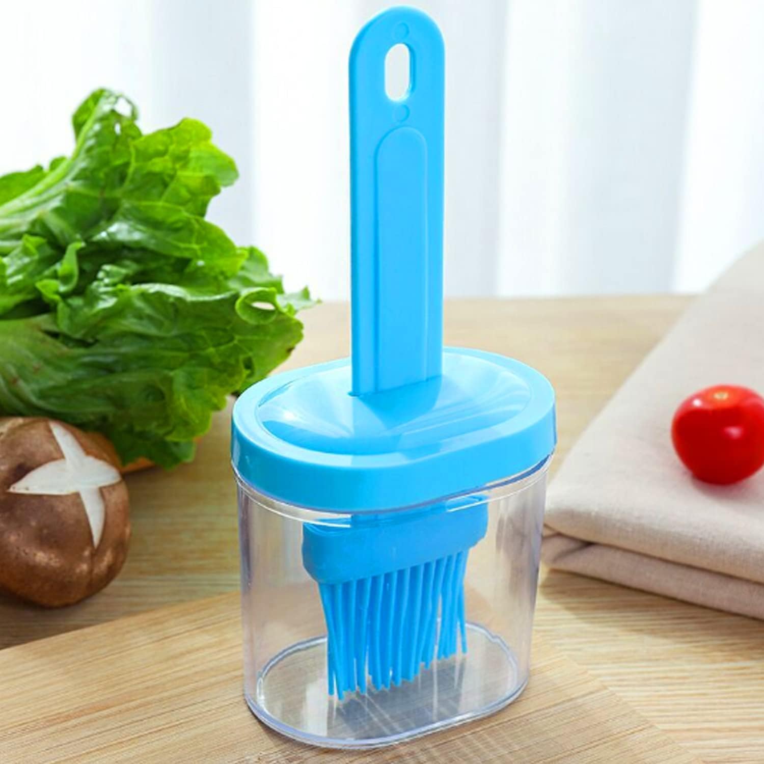 **CSOK Silicone Oil Bottle Brush Set - Includes Oil Bottle & Brush, BBQ Basting Brush, Pastry Brush for Cooking, Baking, Grilling - Perfect for Kitchen, Barbecue, and Baking (Pack of 1)**