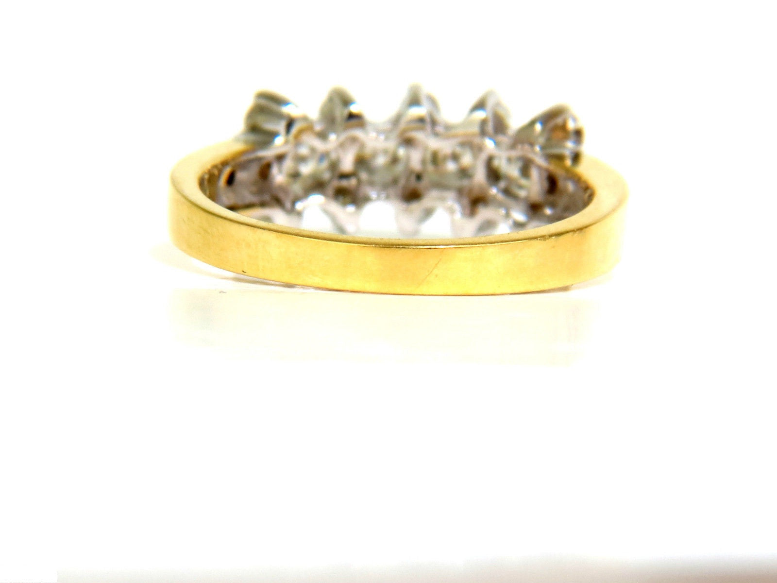 18KT 1.00CT Diamond Cluster Band Ring - Excellent Cut Round Brilliant Diamonds - Perfect for Engagement, Wedding & Anniversary Jewelry Gifts