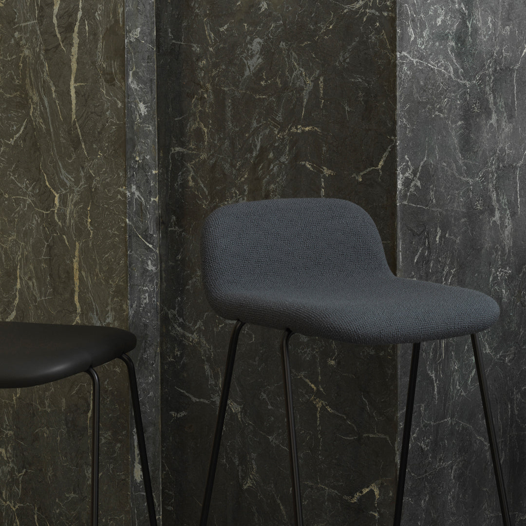 Just Bar Stool - Fully Upholstered Bar Height Stool with Padded Seat - Perfect for Kitchen Islands, Home Bars & Breakfast Nooks