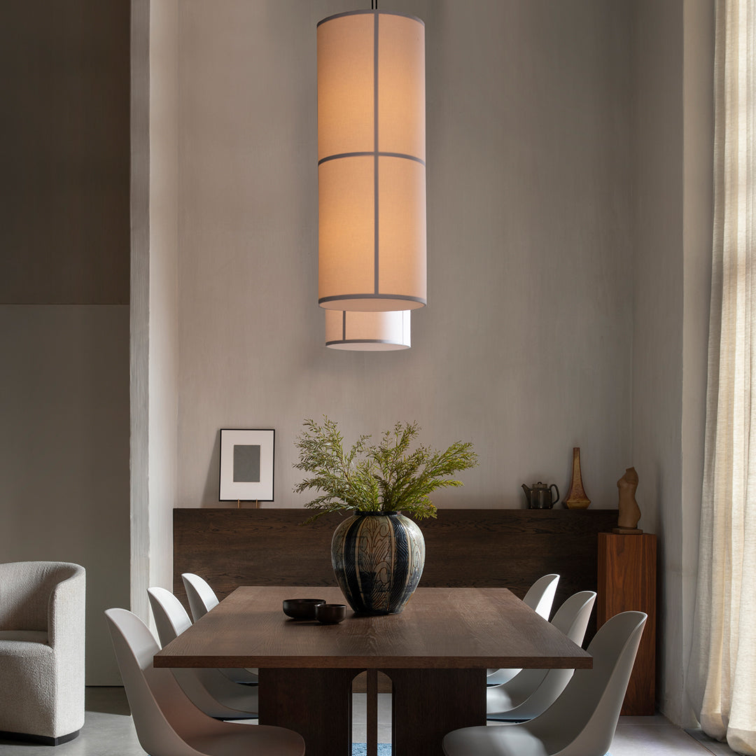 Hashira Pendant Lamp - Modern Japanese Inspired Hanging Light Fixture for Dining Room, Kitchen Island & Bedroom Decor
