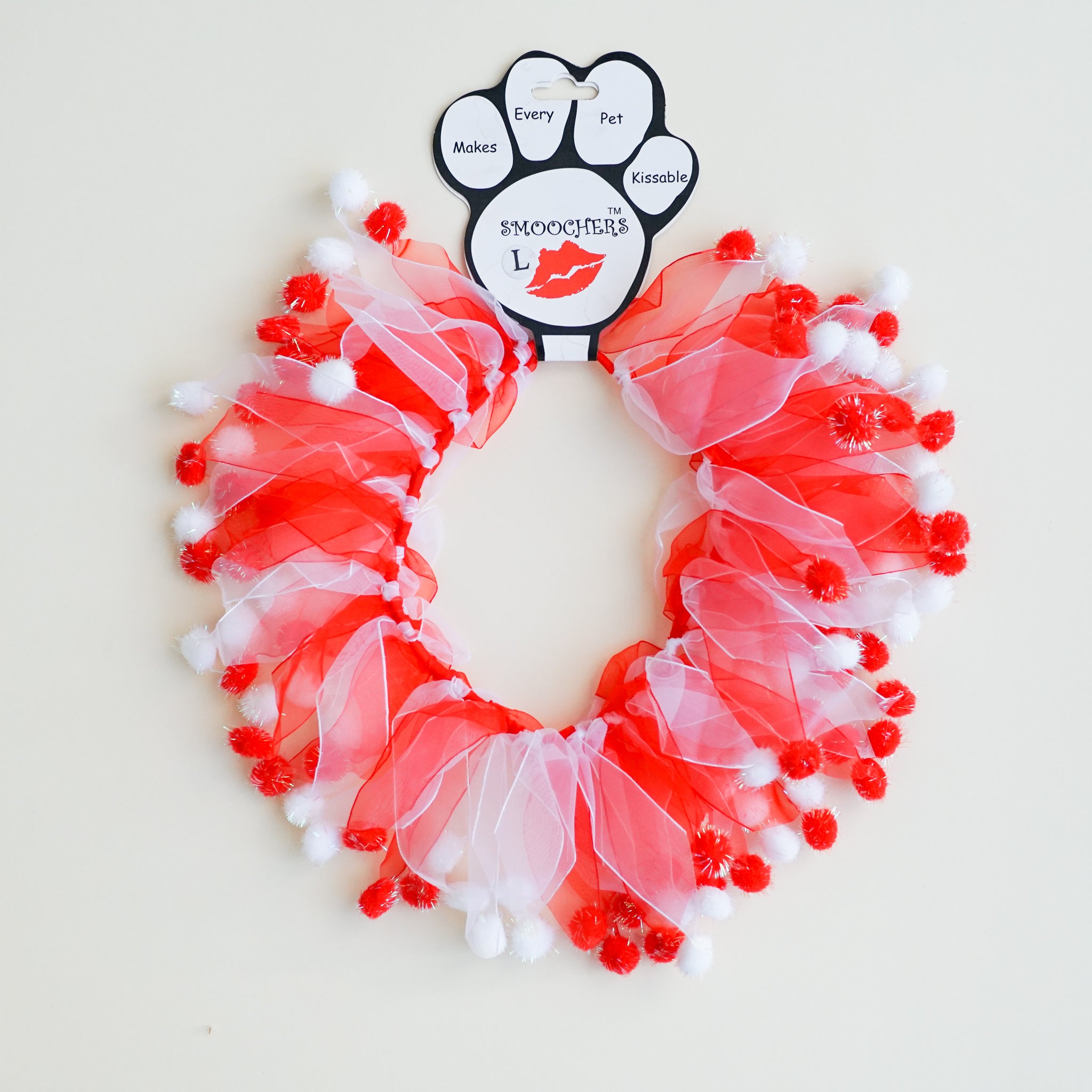 Fun Christmas Dog Bandana - Candy Cane Pattern Fuzzy Soft Pet Scarf for Small Medium Large Dogs - Perfect for Holiday Photos & Winter Walks