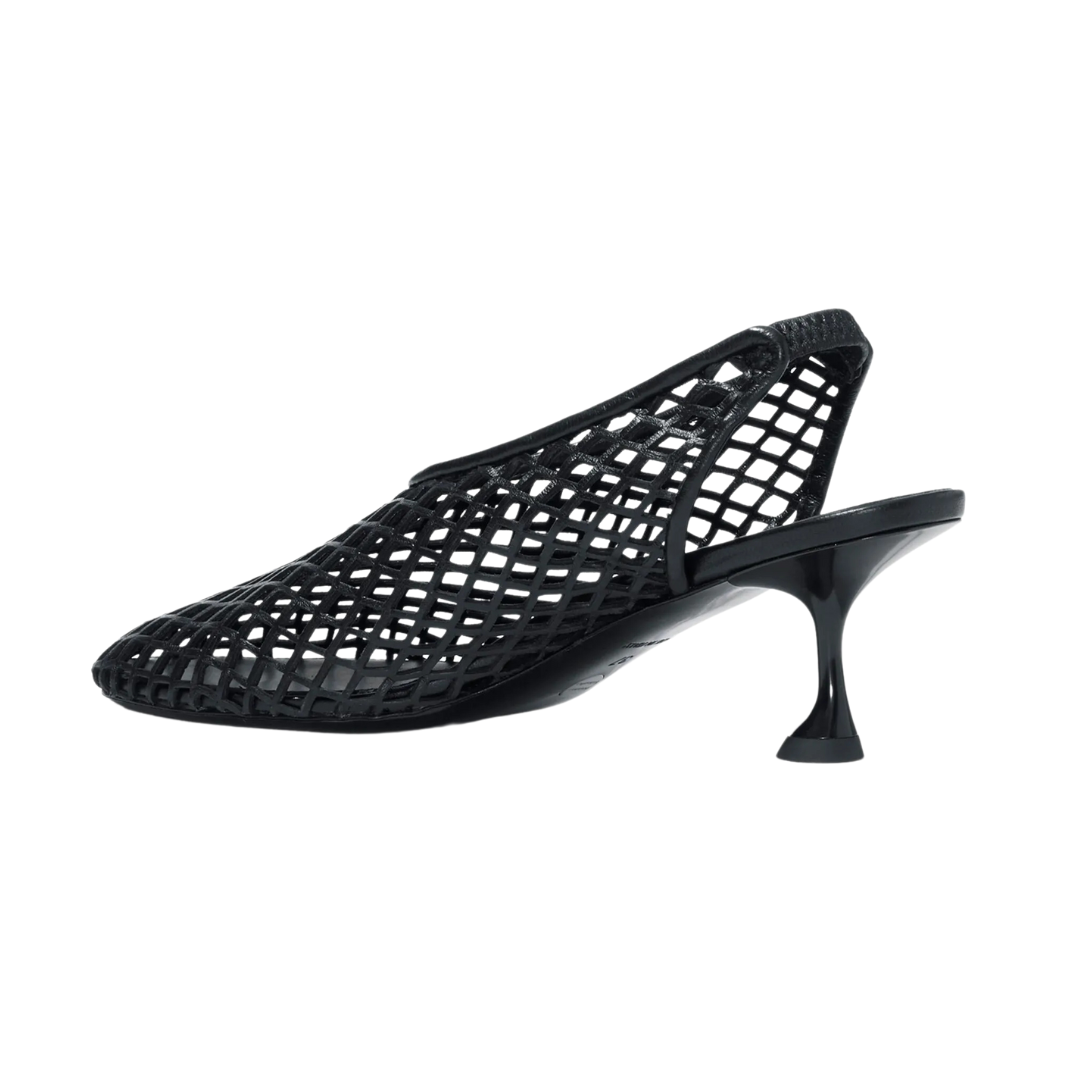 Breathable Perforated Slingback Pumps - Women's Comfortable Summer Dress Shoes for Work & Weddings