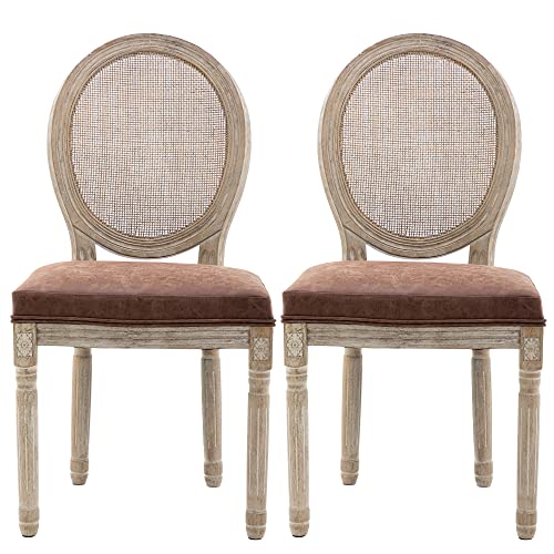 Round Rattan Back, Brown