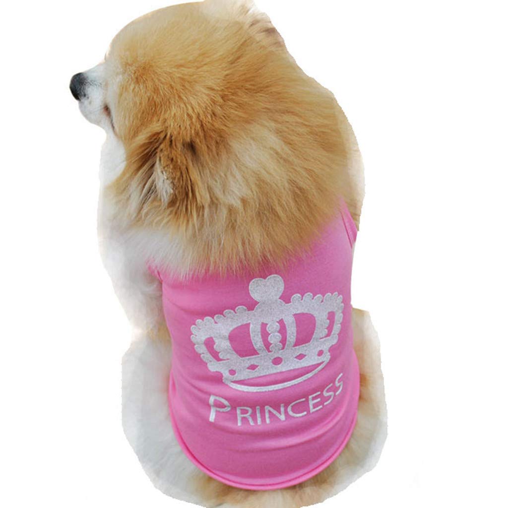 Howstar Soft Cotton Dog Shirt - Breathable Summer Pet Clothes for Small & Medium Puppies - Perfect for Outdoor Walks, Park Visits & Photo Shoots