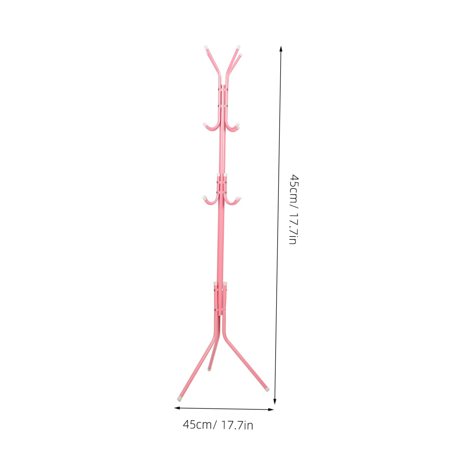 Cabilock Kids Metal Hangers - 12 Hook Coat Rack for Hats, Jackets & Accessories | Durable Hall Tree Organizer for Bedroom, Entryway & Kids Room
