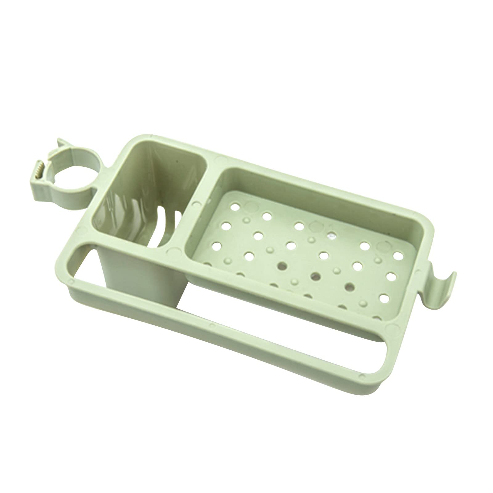 Over the Sink Kitchen Organizer - Rack for Sponge, Brush, and Rag Storage | Faucet-Mounted Dish Drainer for Efficient Kitchen Cleaning and Sink Area Management
