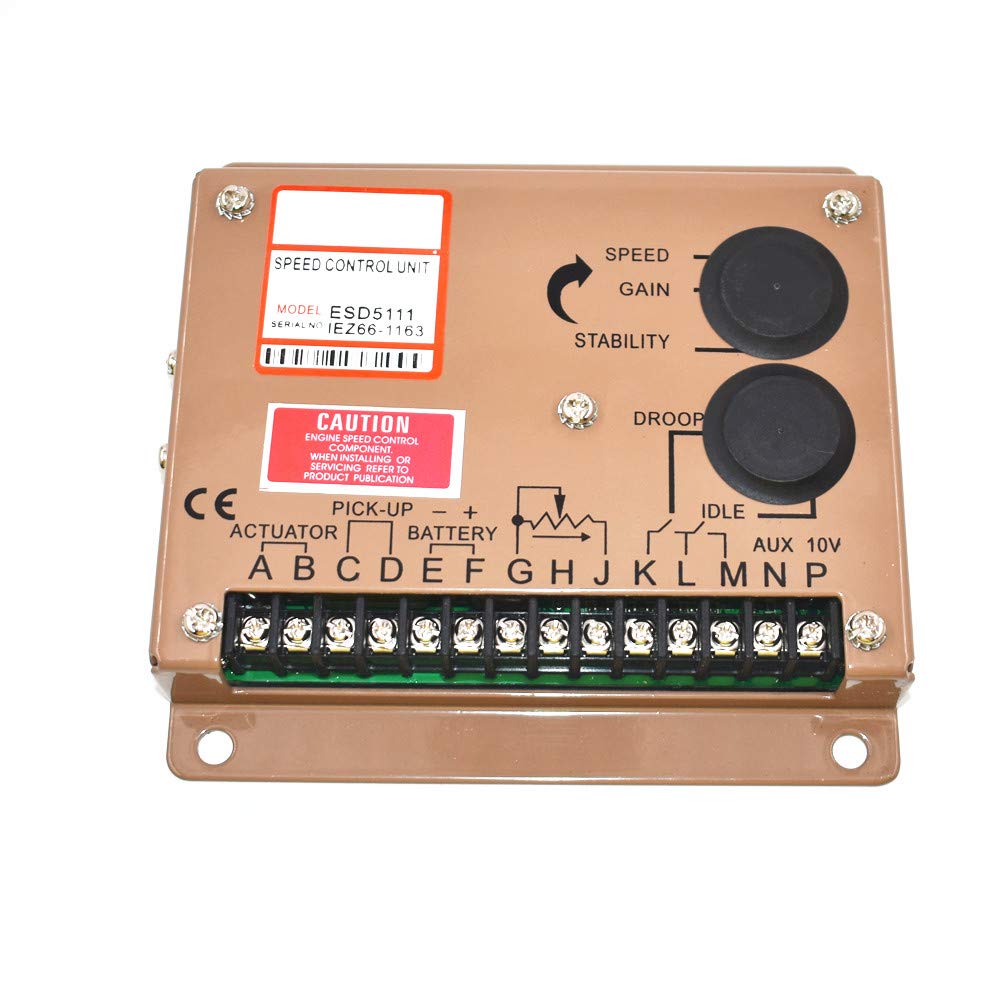 ESD5111 Electronic Engine Speed Controller Governor for Generators & Gensets - Perfect for Power Backup, RV, Marine & Industrial Applications