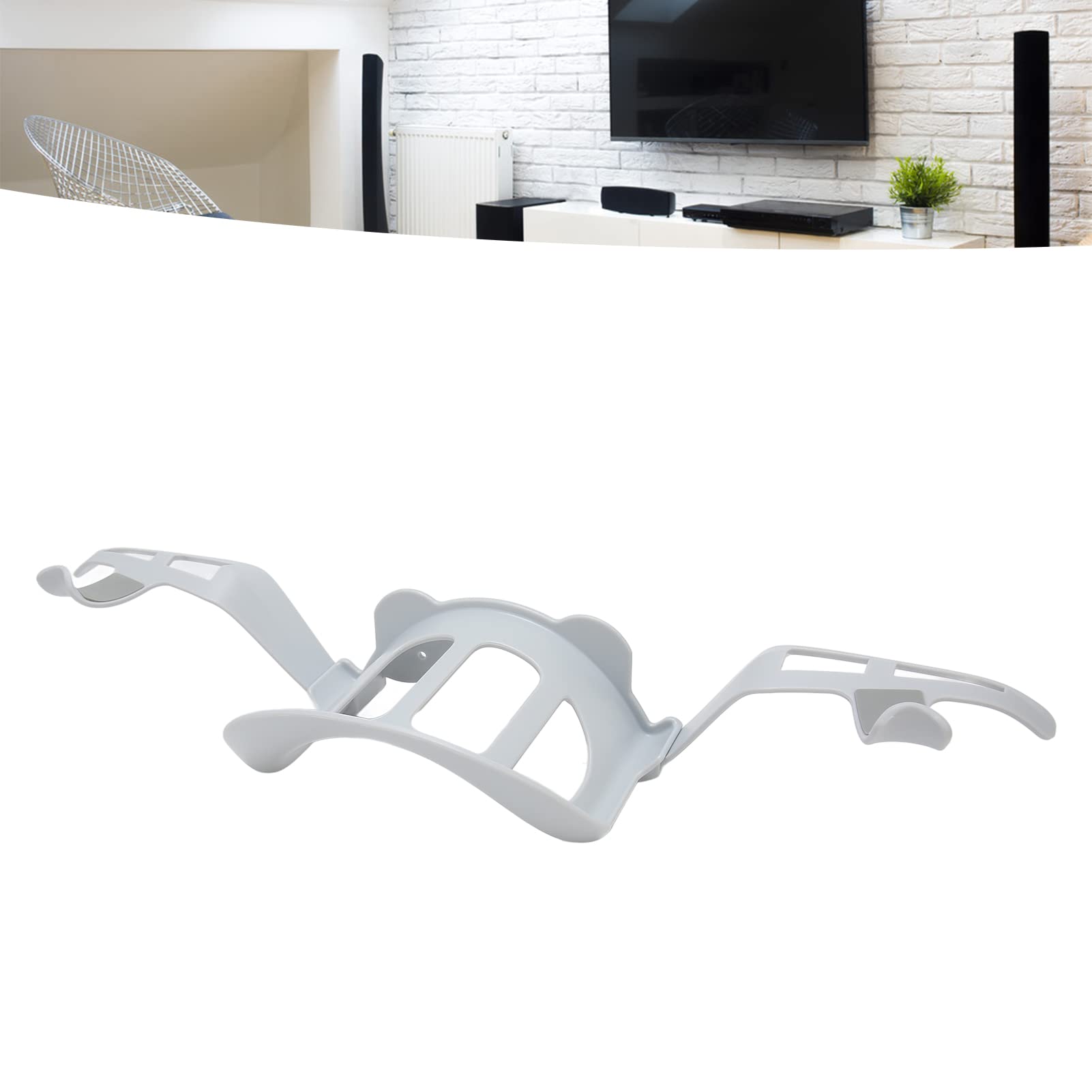 VR Headset Wall Mount Storage Stand Hook - Compatible with Meta Quest 2, Quest, PSVR2, Oculus Rift, HTC Vive Headsets & Controllers - Space-Saving VR Accessory Organizer for Gaming Room & Home Theater Setup