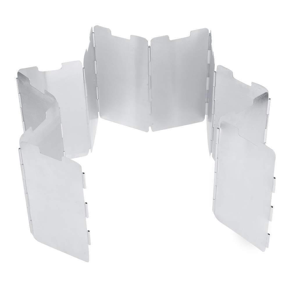 **11-Piece Durable Kitchen Oil Shield & Stove Windscreen for Outdoor Cooking, BBQ, Camping & Home Use – Splatter Guard & Wind Protection for Gas Stoves**