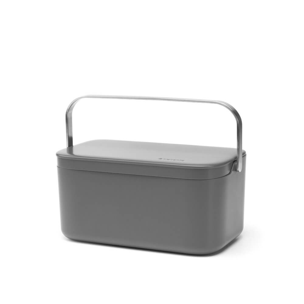 Eco-Friendly Food Waste Caddy Bin - Jade or Grey - Perfect for Kitchen Composting & Organic Waste Disposal