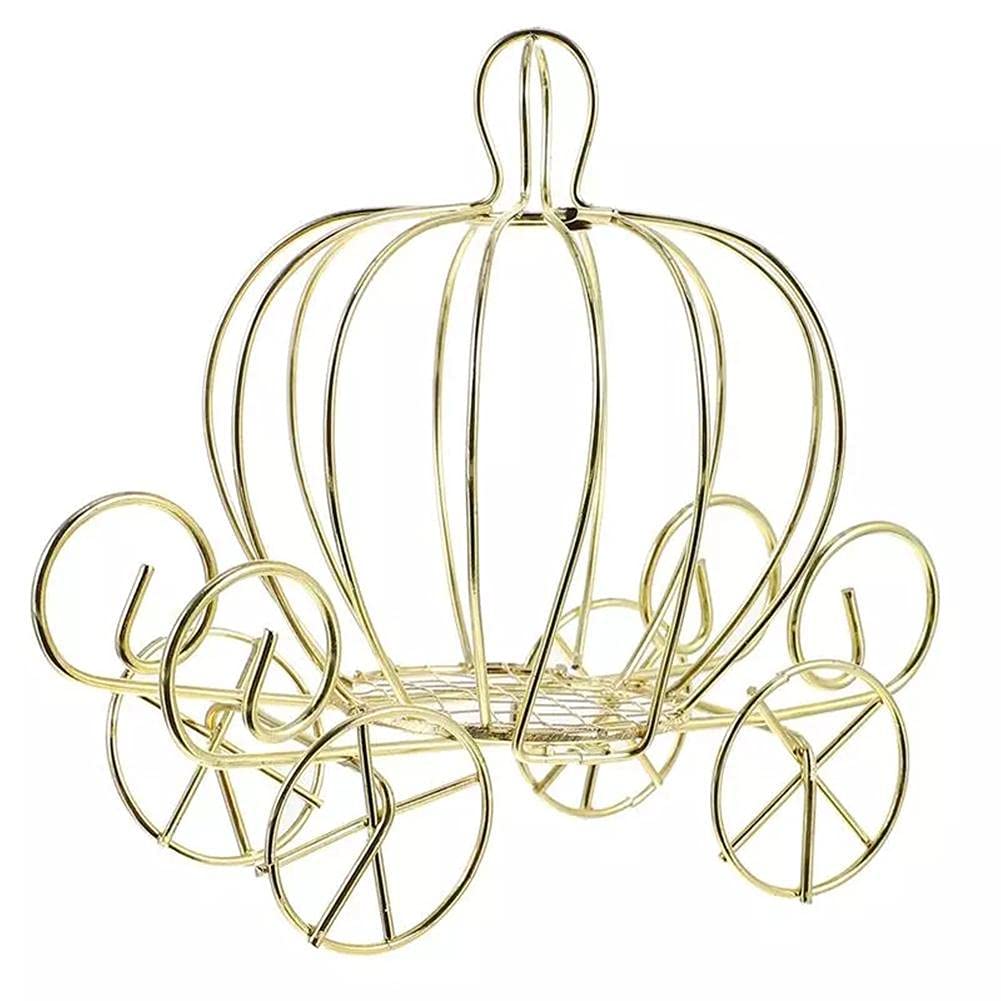 Pumpkin Carriage Candy Box - Metal Wedding Centerpiece for Party Decor