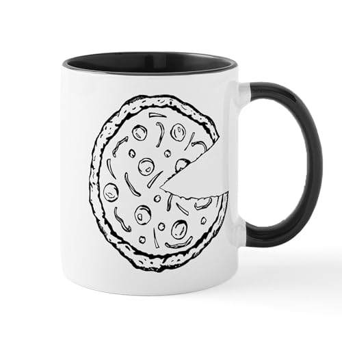 White/Black Inside - Pizza Mug