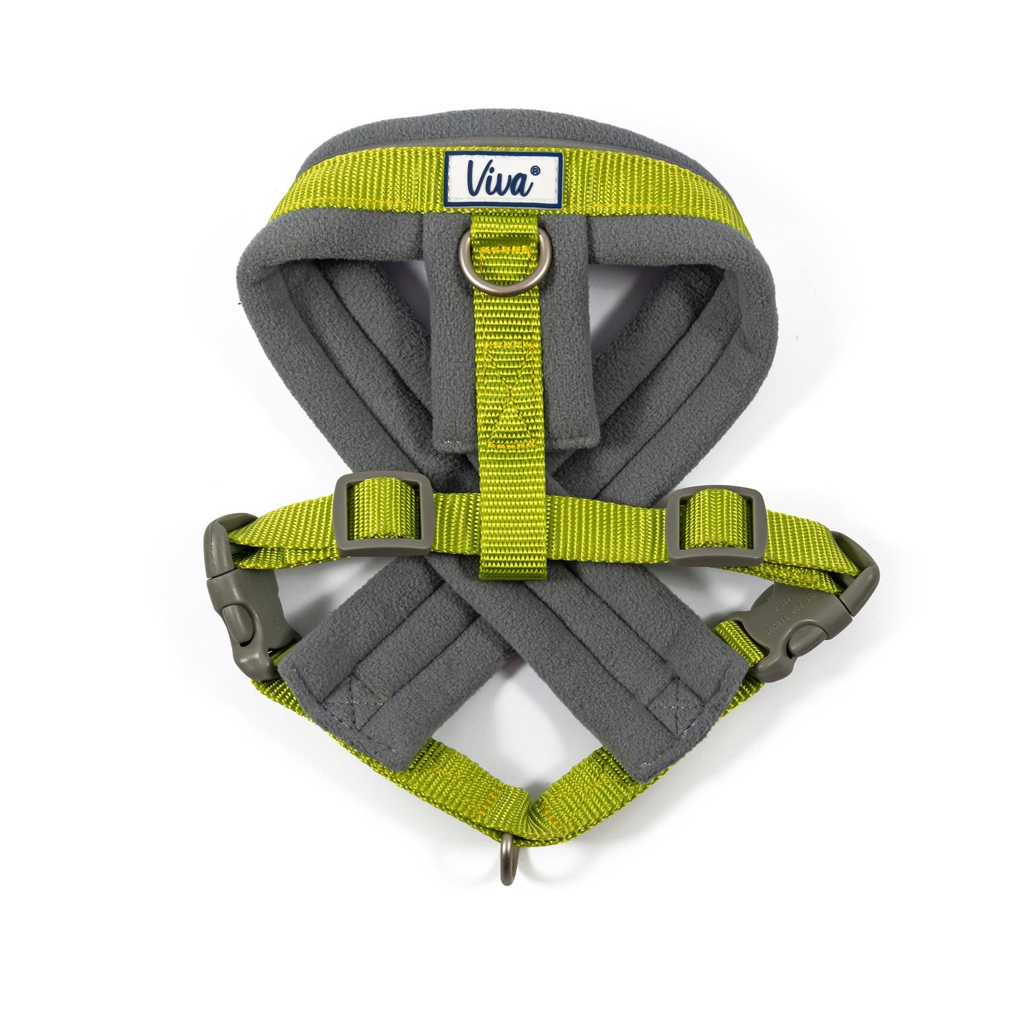 Ancol Viva Padded Strong Dog Chest Harness - Medium Size, Lime Green - Comfortable & Secure Walking Harness for Medium Dogs - Perfect for Outdoor Adventures, Training & Daily Walks