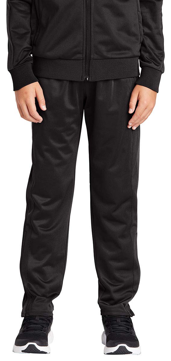 SPORT-TEK Youth Tricot Track Jogger Pants YPST95 - Comfortable Running & Training Joggers for Kids - Perfect for School, Sports & Casual Wear