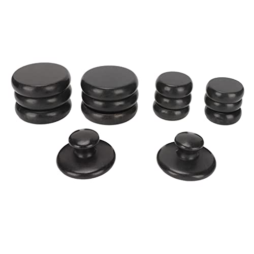 14-Piece Hot Stone Massage Set - Basalt Spa Rocks for Relaxation & Muscle Therapy - Perfect for Home, Salon & Professional Use - Ideal for Men & Women