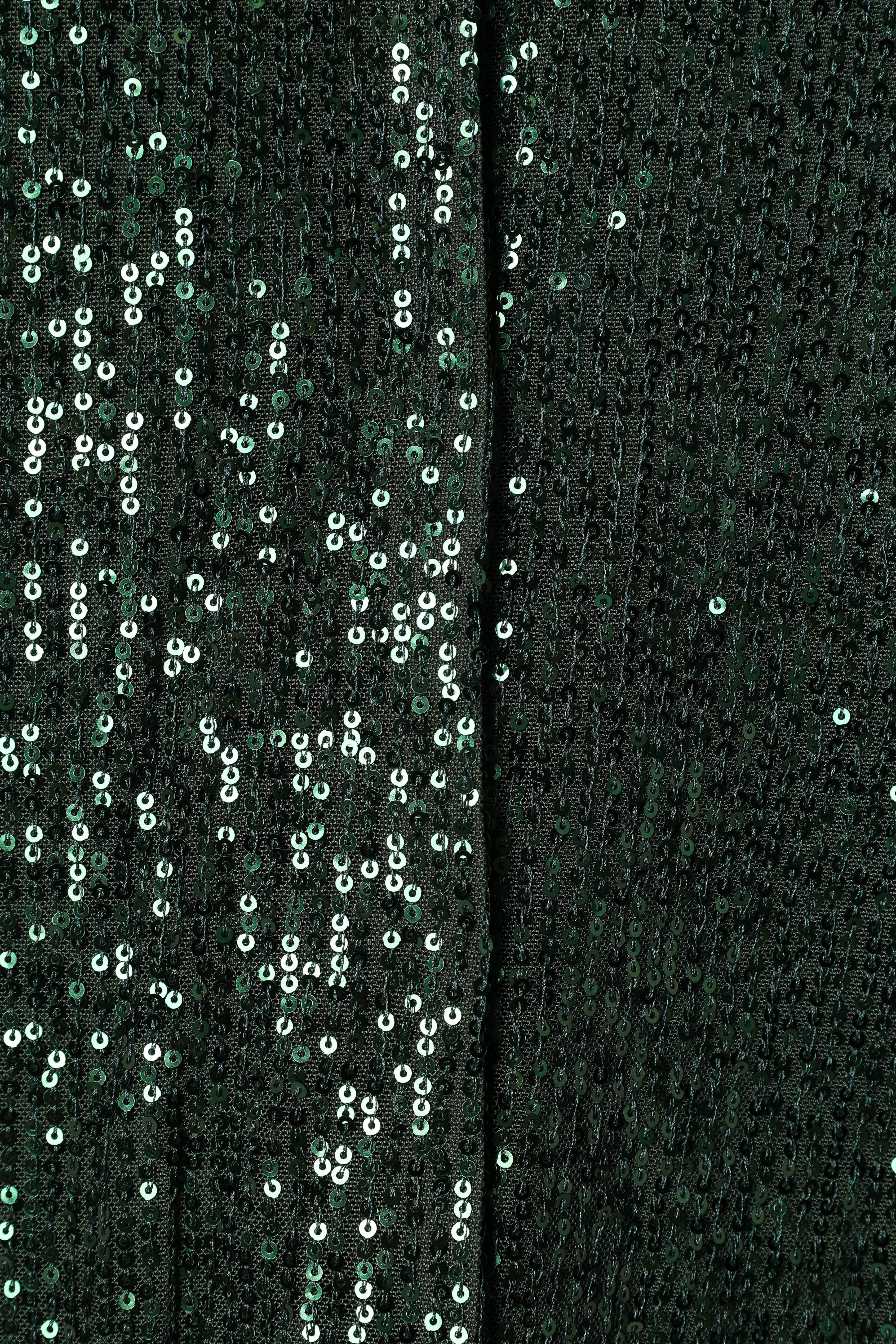 Darcy Sequin Two Piece Pant Set for Women - Elegant Hunter Green Outfit for Party, Dinner & Special Occasions