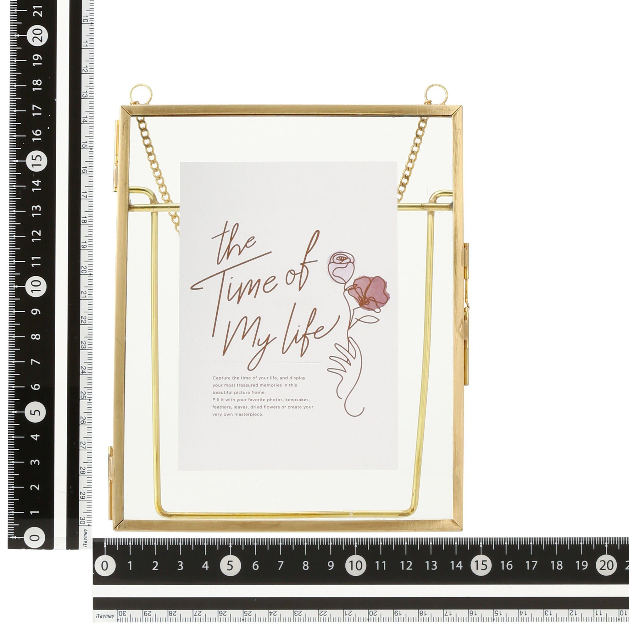 Premium Gold Metal Glass Frame - Elegant & Durable Picture Frame for Home Decor, Office, or Gift Giving