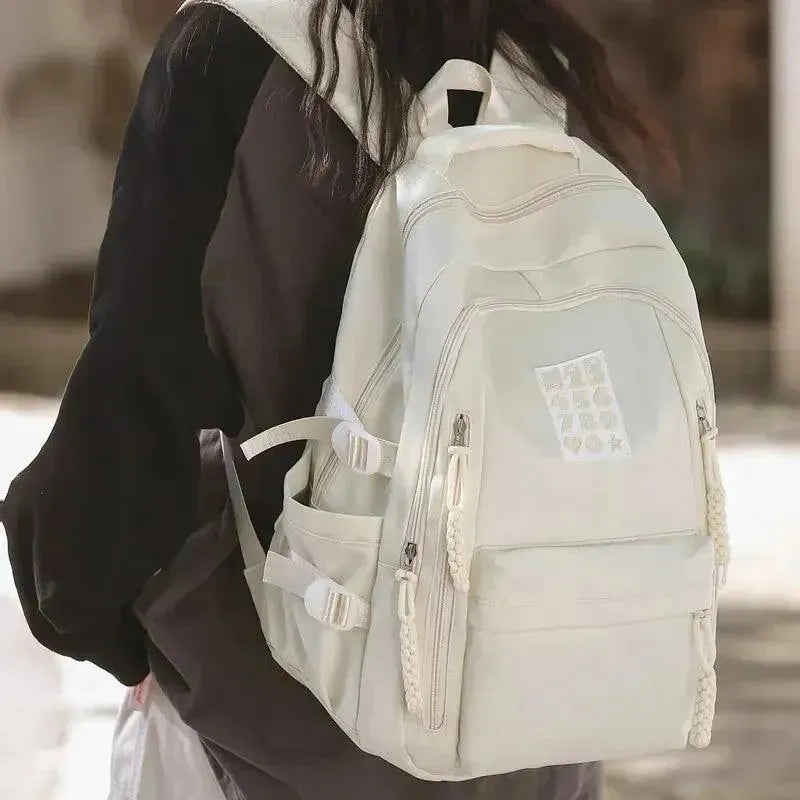 Stylish Large Capacity Women's Backpack for Travel, Work & College - Durable Waterproof Laptop Backpack with USB Charging Port