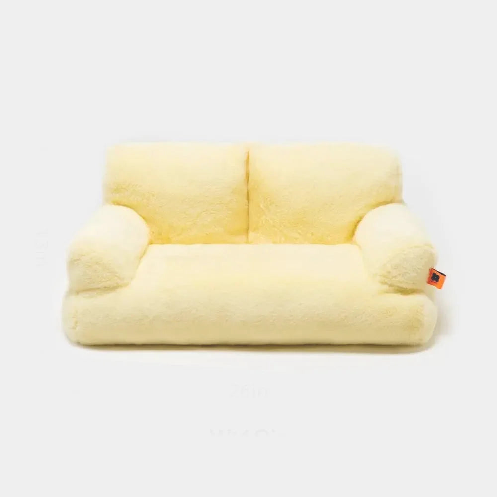 Snuggle Luxe Pet Sofa Bed - Ultra Soft Washable Dog & Cat Bed with Removable Cover - Perfect for Living Room, Bedroom & Travel Use
