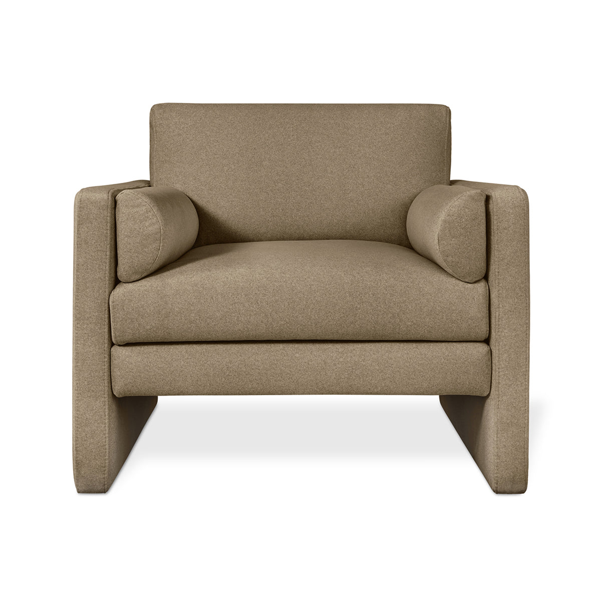 M Co Living Laurel Armchair - Modern Accent Chair for Living Room, Bedroom & Office - Comfortable Upholstered Armchair with Wooden Legs - Perfect for Reading, Relaxing & Home Decor