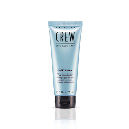 American Crew Fiber Cream 3.3 oz - Strong Hold Styling Cream for Men with Matte Finish - Perfect for Textured Hairstyles, Pompadours & Quiffs - Salon Quality Hair Styling Product