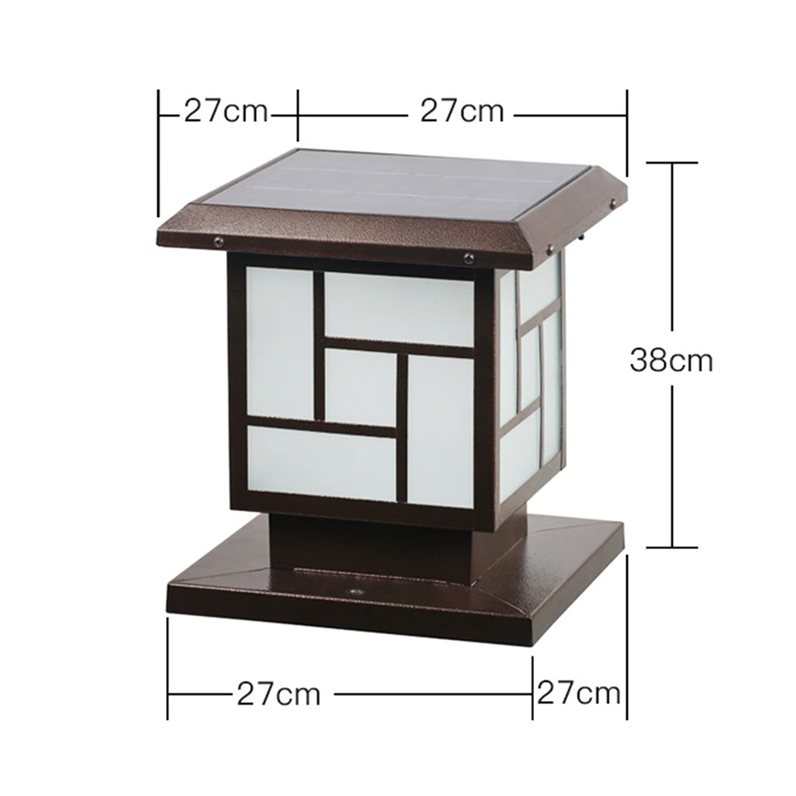 6W Solar Post Cap Lights - Waterproof IP65 Solar Fence Post Lights for 11x11 Inch or Larger Wooden Posts, White Light - Perfect for Deck, Patio, Garden & Pathway Lighting