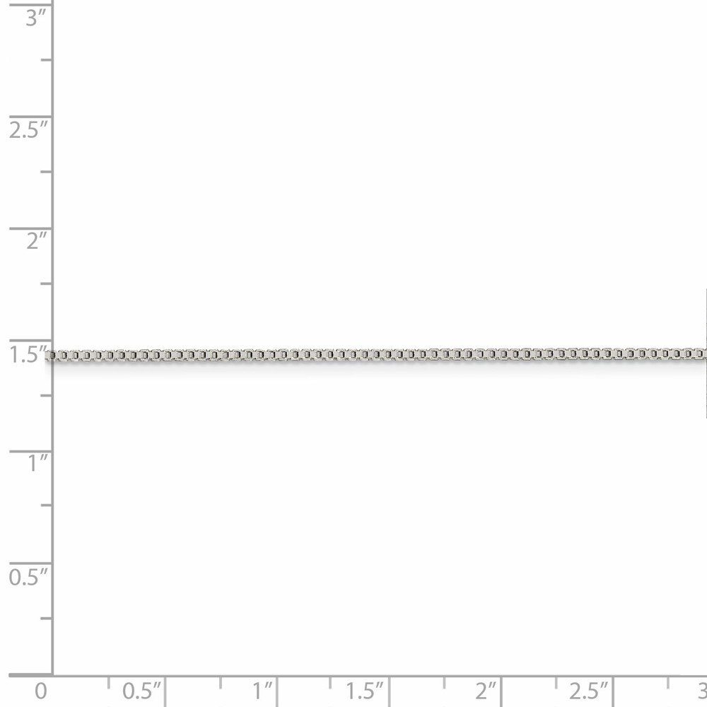 925 Sterling Silver 1.25mm Box Chain Necklace with Lobster Clasp - Dainty & Durable Jewelry for Women, Perfect for Layering, Gifts & Everyday Wear