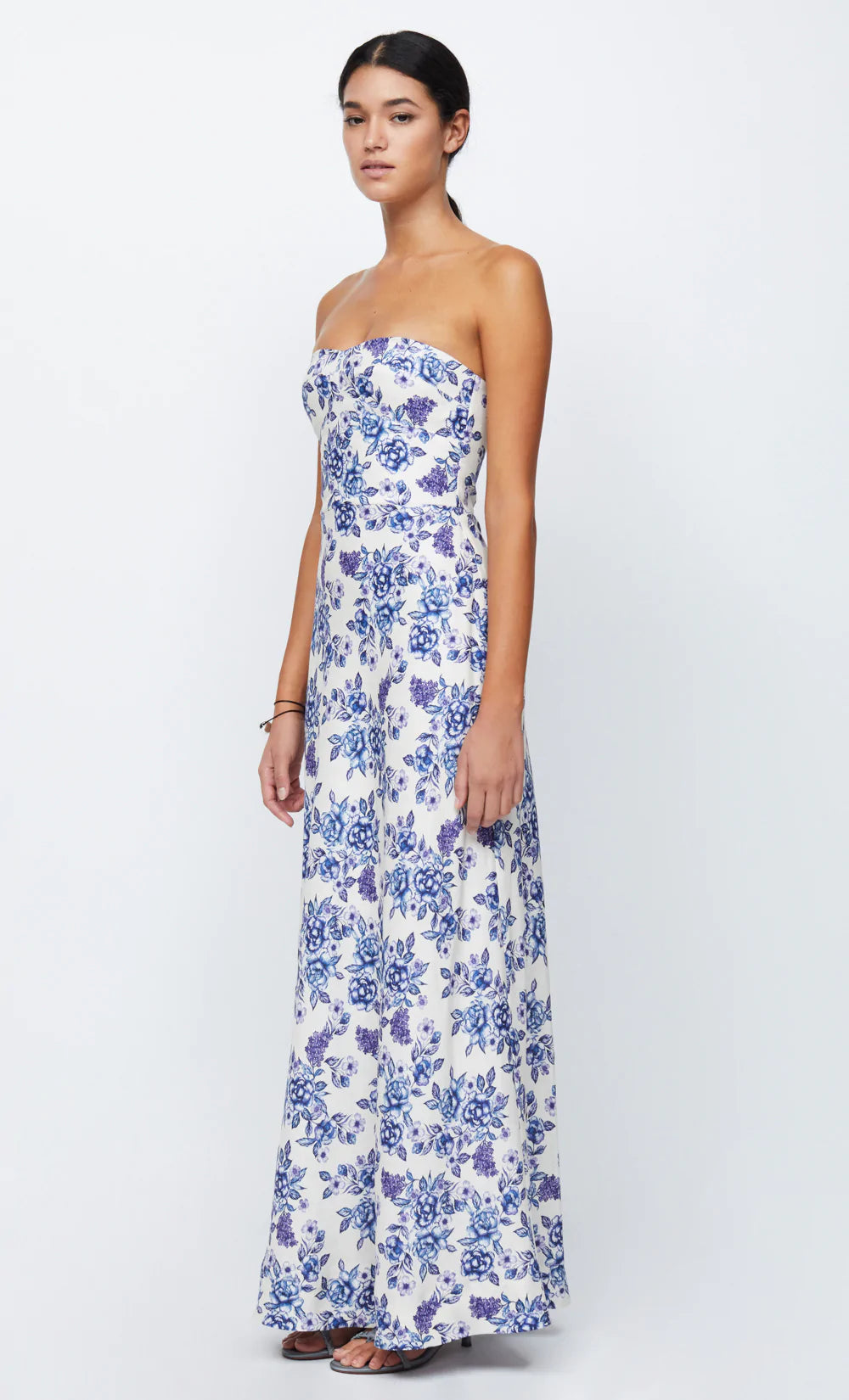 AUDETTE Strapless Maxi Dress for Women - Elegant Long Formal Gown for Prom, Evening Party & Special Occasions