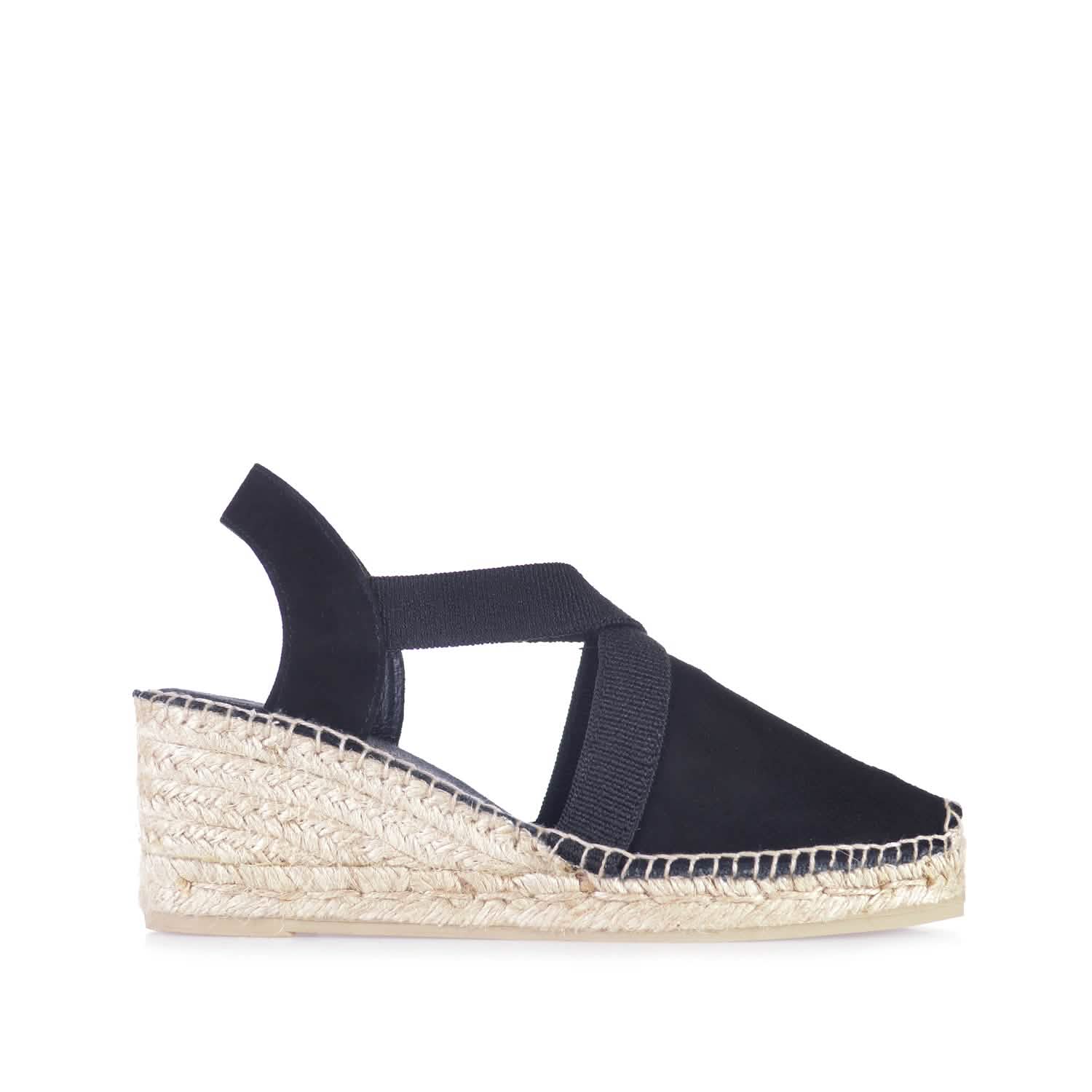 Women's Plain Suede Leather Wedge Espadrilles - Comfortable Casual Summer Shoes for Beach, Vacation & Everyday Wear | Tona