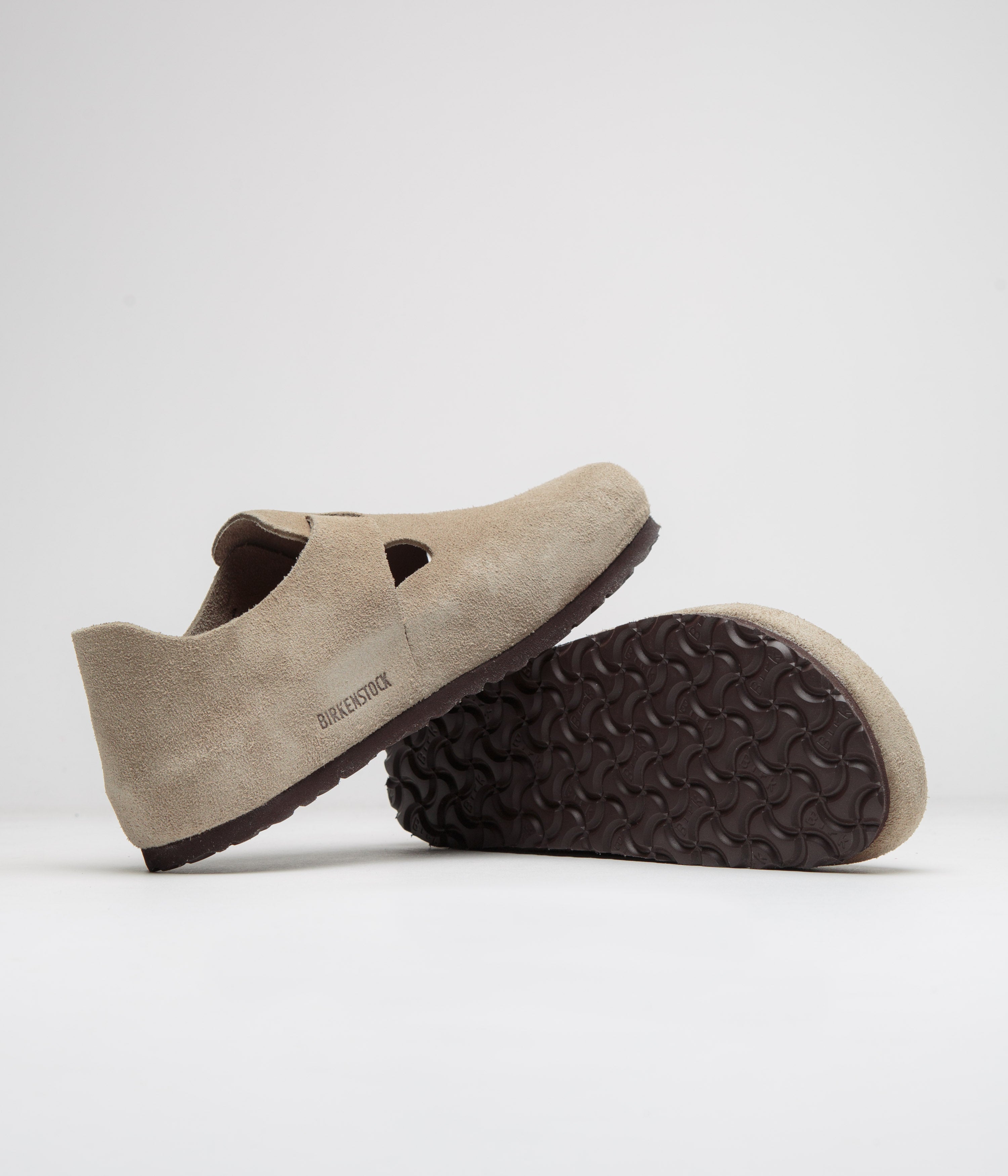 Birkenstock London Comfortable Leather Shoes for Men & Women - Taupe Suede - Perfect for Walking, Travel & Casual Wear