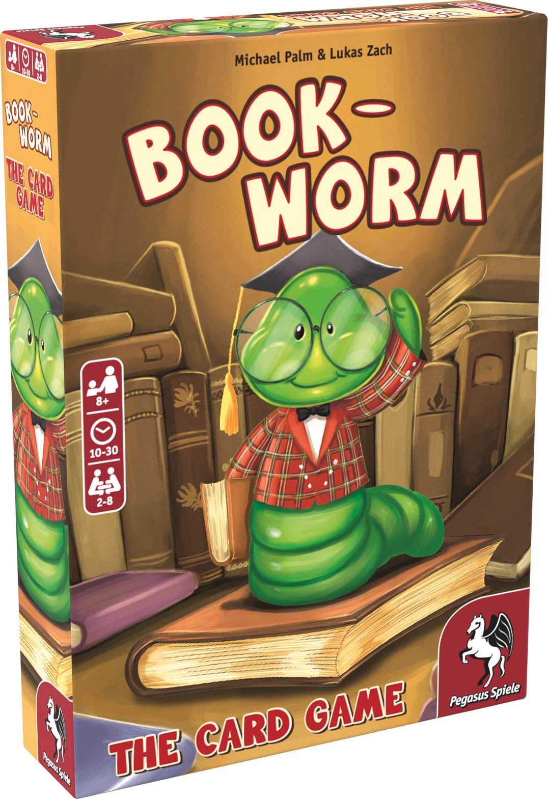 Pegasus Spiele Bookworm - The Card Game | 家庭聚会、朋友聚会、教育娱乐的完美桌游