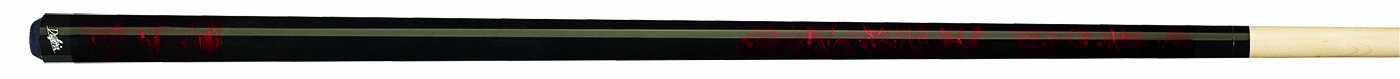 Premium Dufferin Red Dream & Jet Black Marbled Pool Cue Stick - Professional Billiards Accessory for Tournament Play & Home Game Rooms