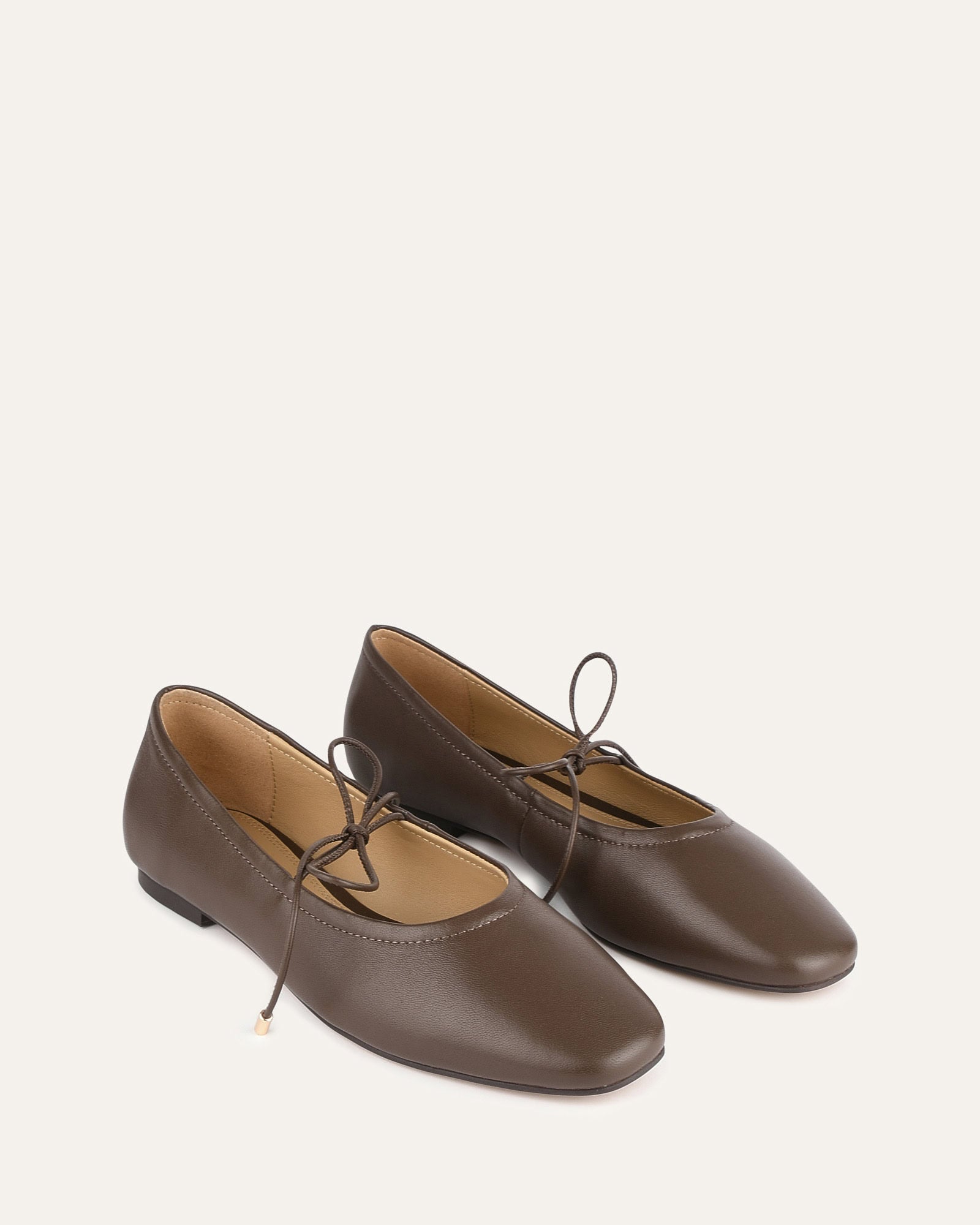 Petal Casual Flats - Dark Rye Leather Women's Comfortable Slip-On Shoes for Work, Travel & Everyday Wear