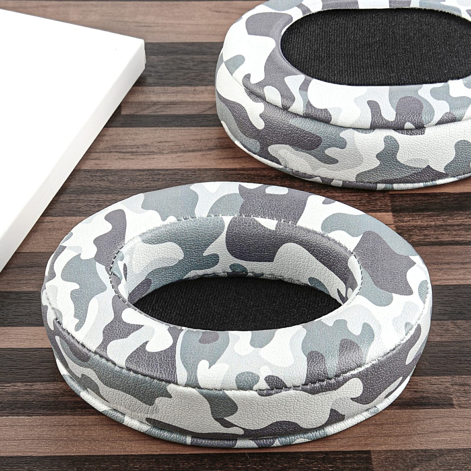 Geekria QuickFit Replacement Ear Pads for Sony WH-CH700N, WH-CH710N, WH-CH720N Headphones - Premium Noise Isolation Ear Cushions, Comfortable Memory Foam Earpads, Durable Headset Ear Cups Cover Repair Parts (Camo Pattern) - Perfect for Gaming, Travel & Office Use