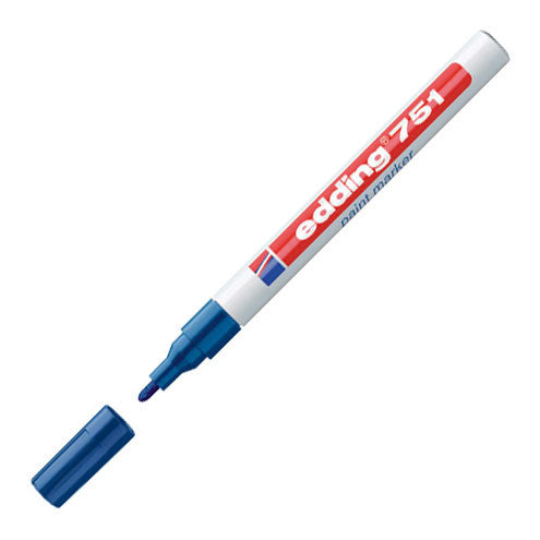 edding 751 Paint Marker Pen - Permanent Oil-Based Paint Pen for Metal, Glass, Plastic & Wood - Ideal for DIY Crafts, Signage & Industrial Marking