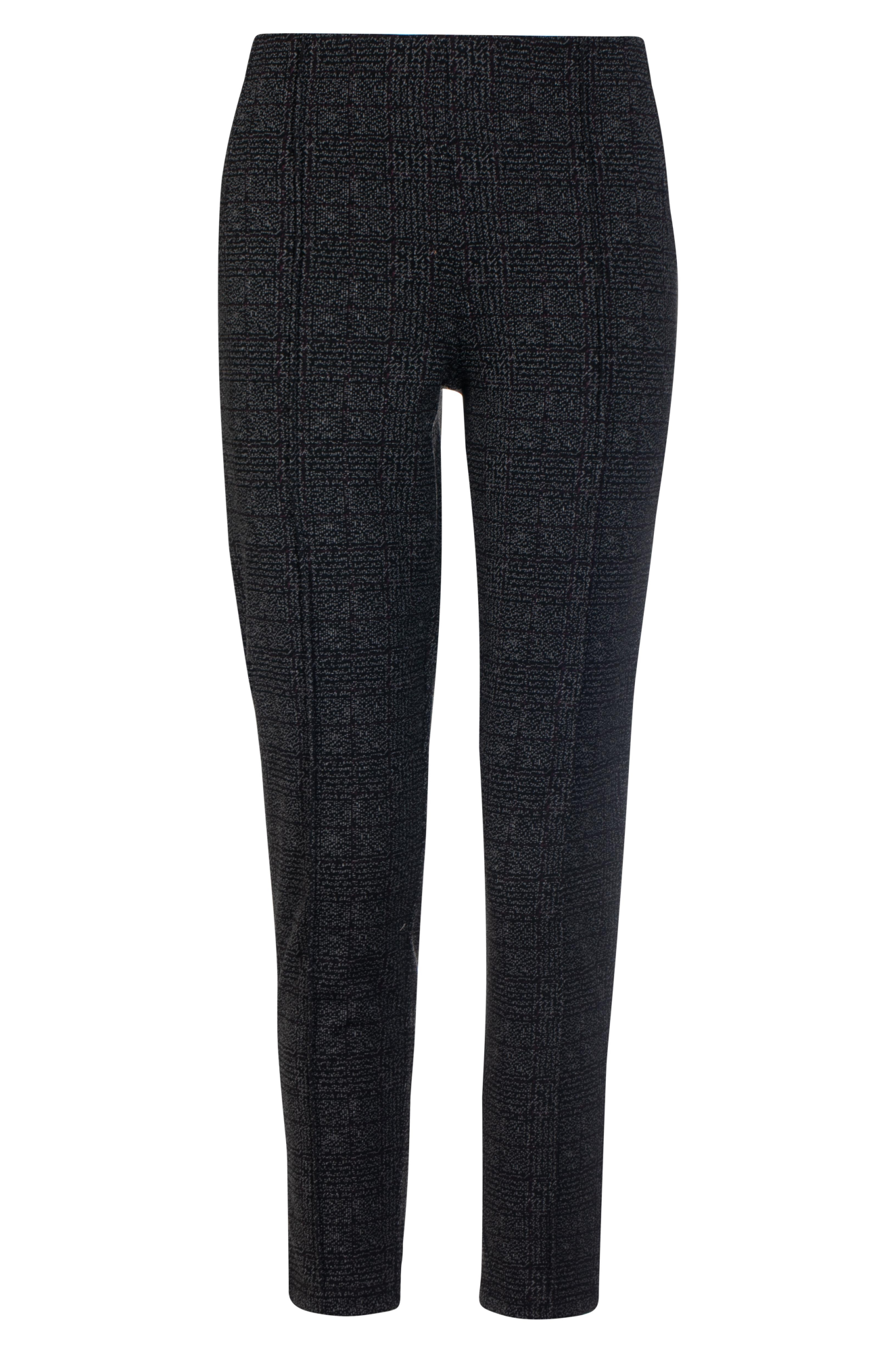 Jacquard Ponti Xtra Short Pants for Women - Stylish Berry & Charcoal Print | Comfortable Stretch Fabric | Perfect for Yoga, Gym, and Casual Wear | 7812ZZ