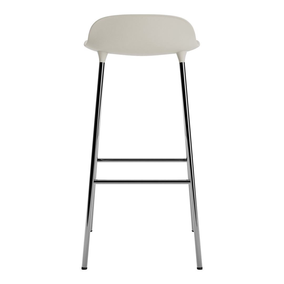Modern Metal Bar Stools with Form Design - Adjustable Height Counter Stools for Kitchen, Dining & Home Bar - Industrial Style Seating for Restaurants & Cafes