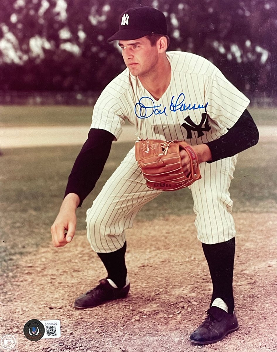 Don Larsen Autographed 8x10 New York Yankees Baseball Photo - Perfect for Sports Memorabilia Collections, Man Cave Decor, and Yankees Fan Gifts