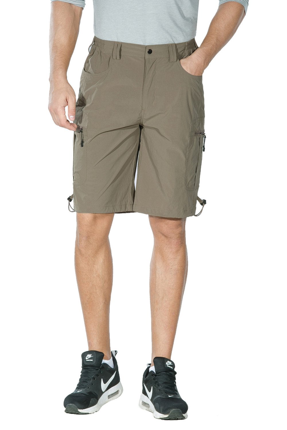 Unitop Men's Lightweight Breathable Quick-Dry Hiking Shorts - Perfect for Outdoor Activities, Running, Camping & Travel
