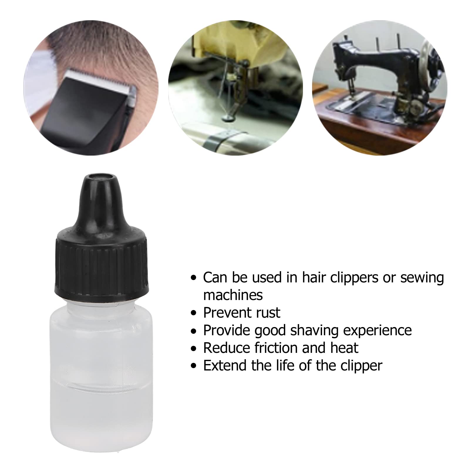 Premium Hair Trimmer Oil & Electric Shaver Lubricant - 10 Pack Blade Maintenance Oil for Hair Clippers, Razors & Grooming Tools | Extends Blade Life, Reduces Friction | Perfect for Home Barber Kits & Professional Salon Use