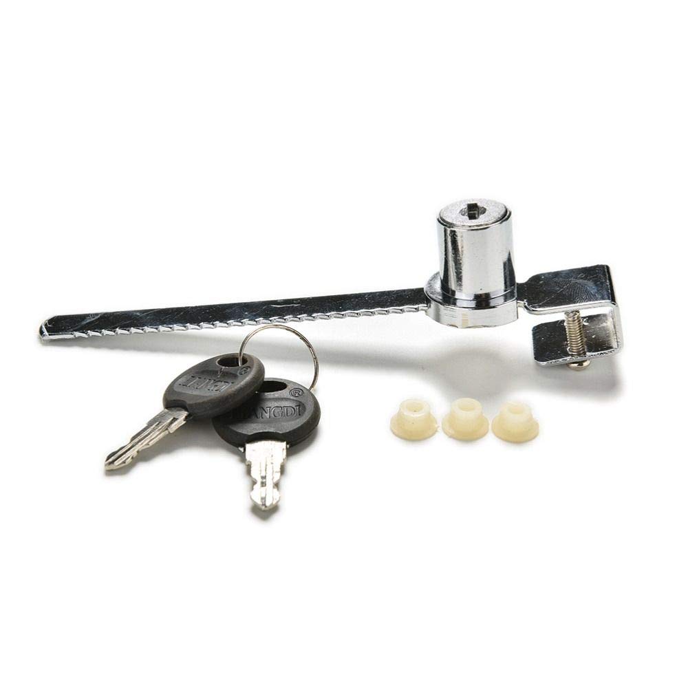 Sturdy Sliding Glass Door Lock with Keys for Reptile Terrarium & Display Cabinet - Secure Your Pet Enclosure or Showcase Case