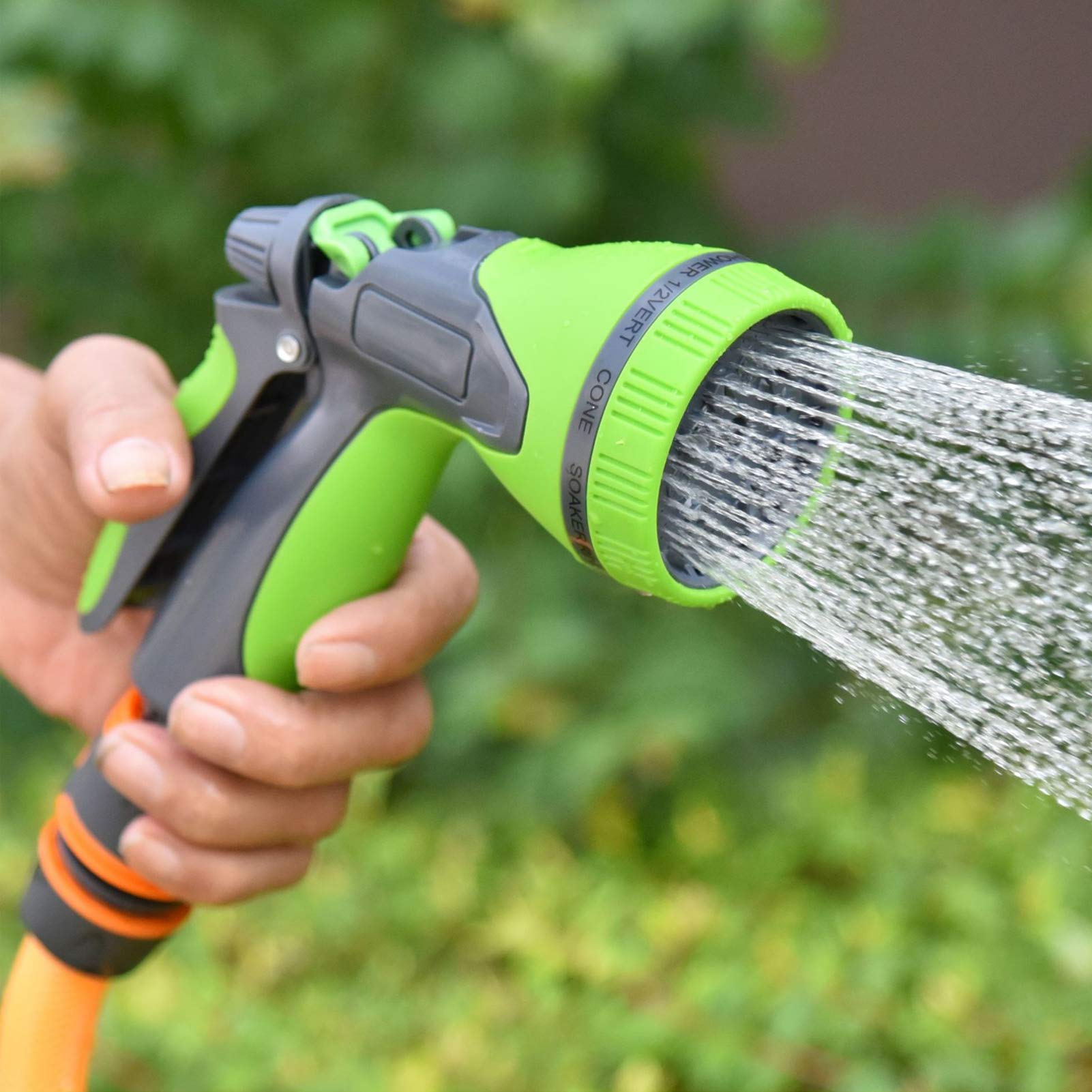 10 Function High Pressure Garden Hose Nozzle Sprayer - Adjustable Water Gun for Lawn Irrigation, Car Washing & Household Cleaning | Perfect for Gardening, Outdoor Cleaning & Vehicle Maintenance