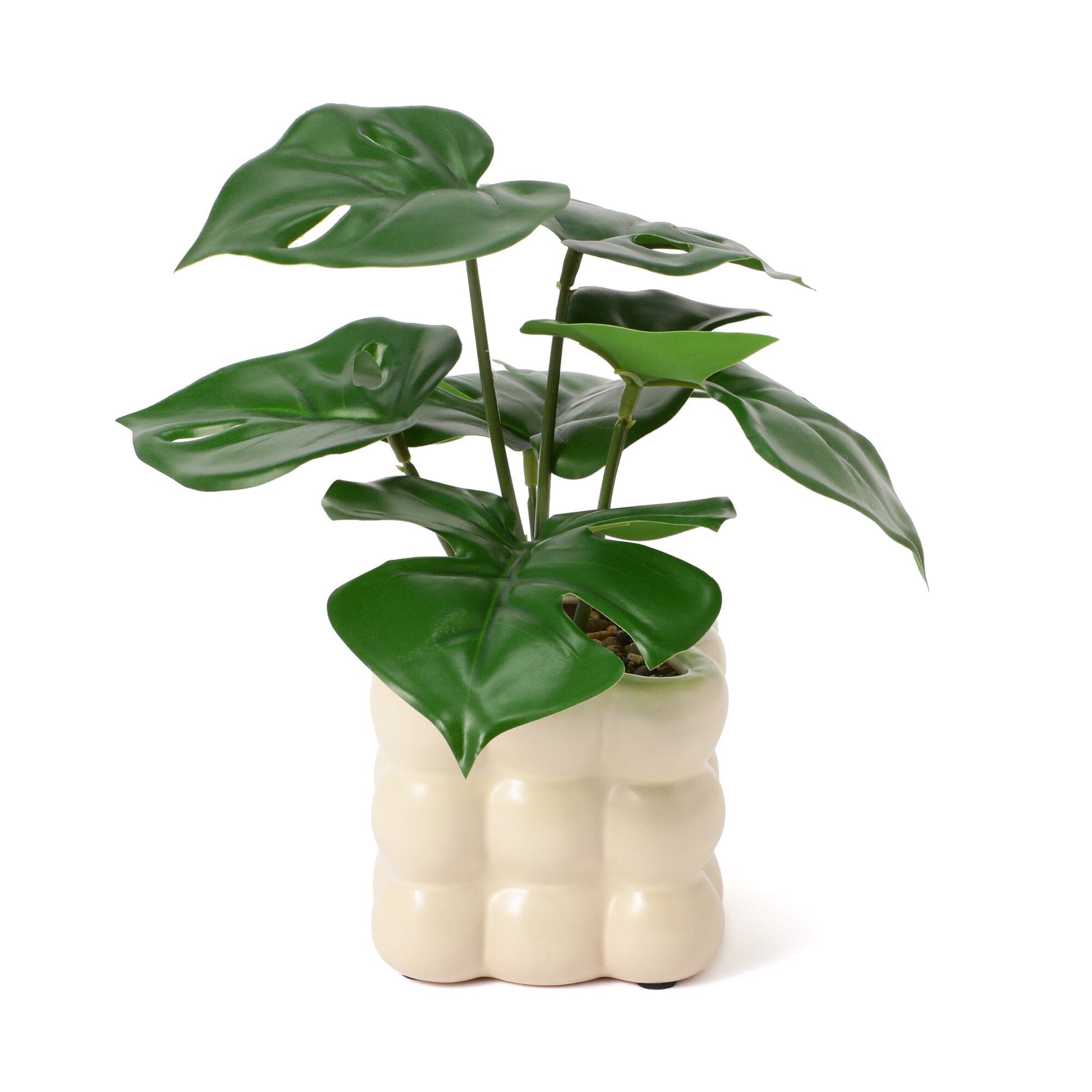 Art Green & Pot Monstera - Realistic Artificial Monstera Deliciosa Plant in Decorative Pot for Home & Office Decor