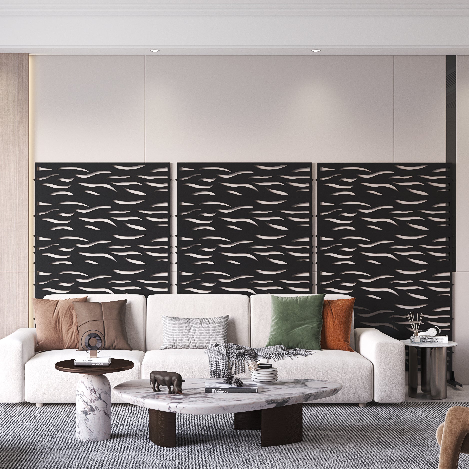 Decorative Fencing Panel - Room Divider Privacy Screen for Home & Garden - Indoor/Outdoor Partition for Patio, Yard, and Living Room