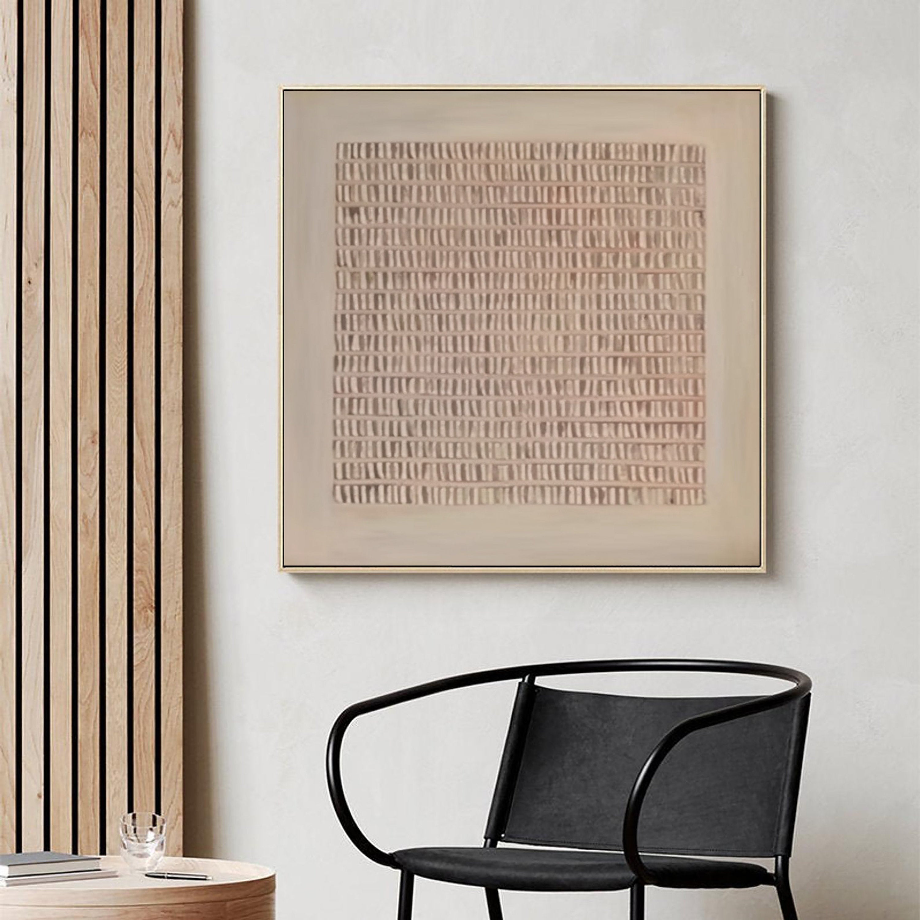 Abstract Beige & Brown Wall Art Print #BB026 - Modern Home Decor for Living Room, Bedroom & Office