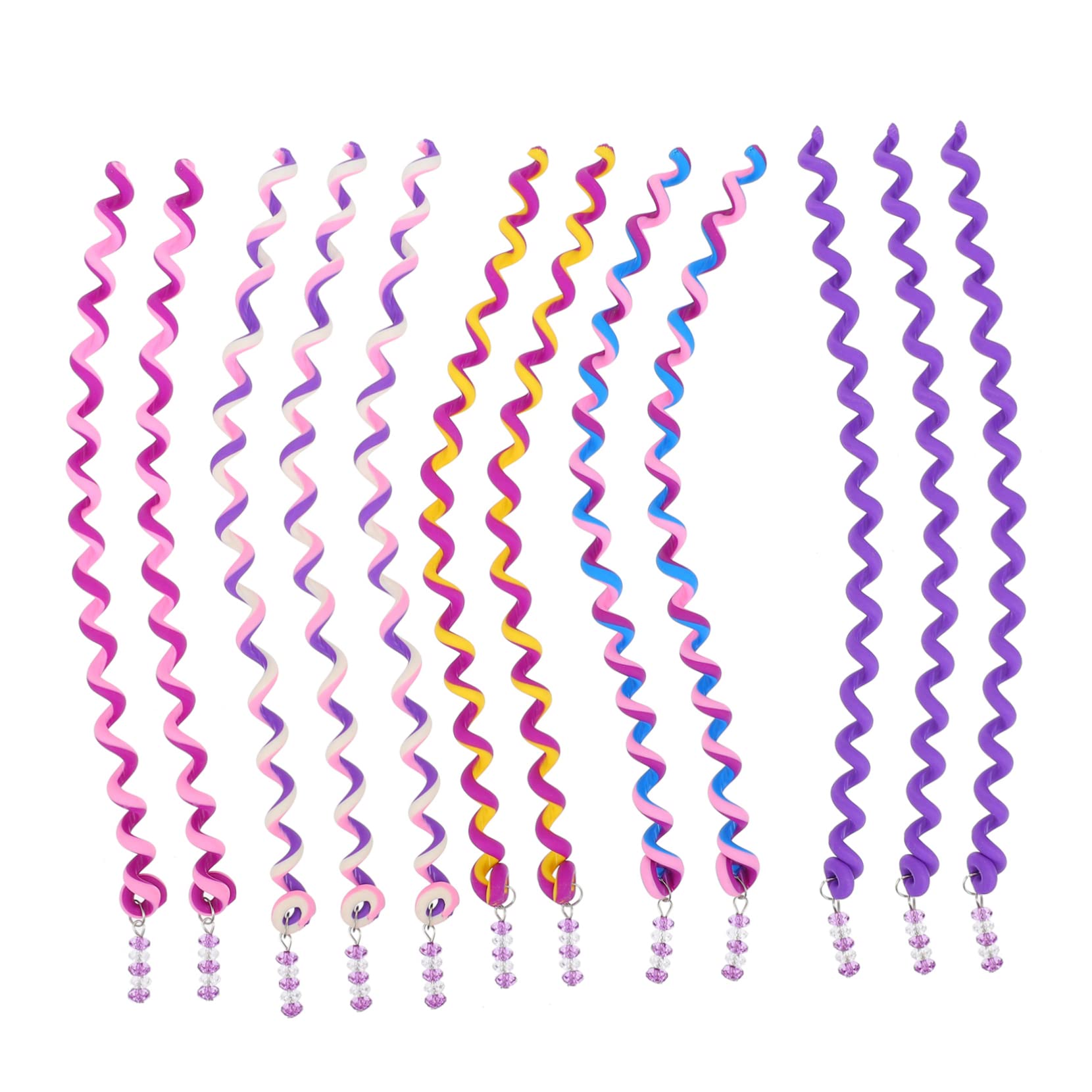 KALLORY 12pcs Spiral Hair Braiding Tool Set - Professional Hair Braider Clips for Women & Girls, Curly Hair Styling Accessories for Easy DIY Braids, Ponytails & Updos - Perfect for Parties, Weddings & Daily Hairstyles