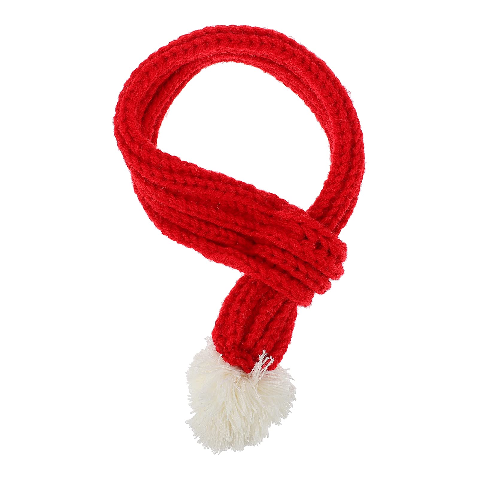 ULTECHNOVO Christmas Dog Scarf Bib - Red Knitted Pet Scarf for Large Dogs & Cats, Festive Holiday Costume Accessory with Plush Lining - Perfect for Christmas Photos, Pet Parties & Winter Outings