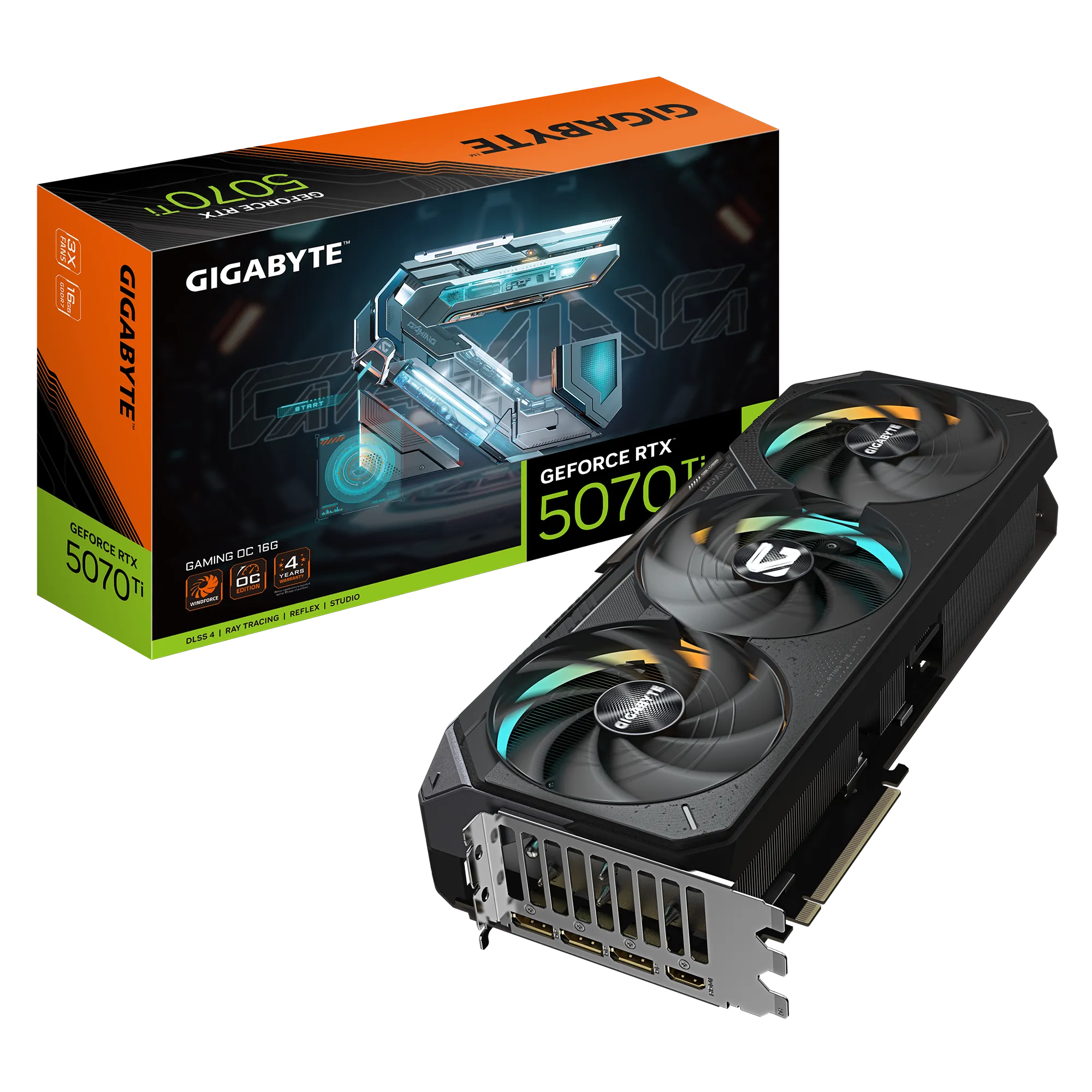 Gigabyte GeForce RTX 5070Ti Gaming OC 16GB GDDR6 Graphics Card - 4K Gaming, VR Ready, Ray Tracing, AI-Powered DLSS for PC Builders & Enthusiasts | Perfect for High-End Gaming, Video Editing & 3D Rendering
